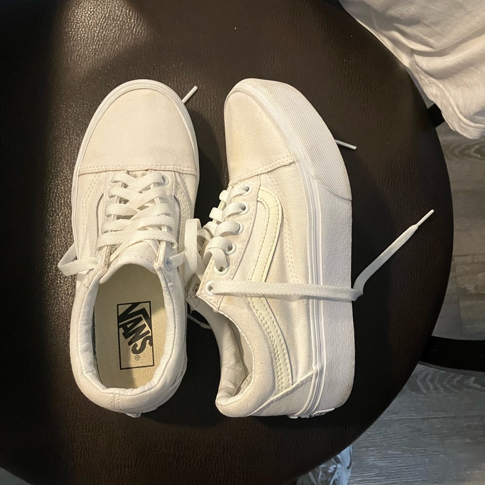 Vans White Sneakers 6.5